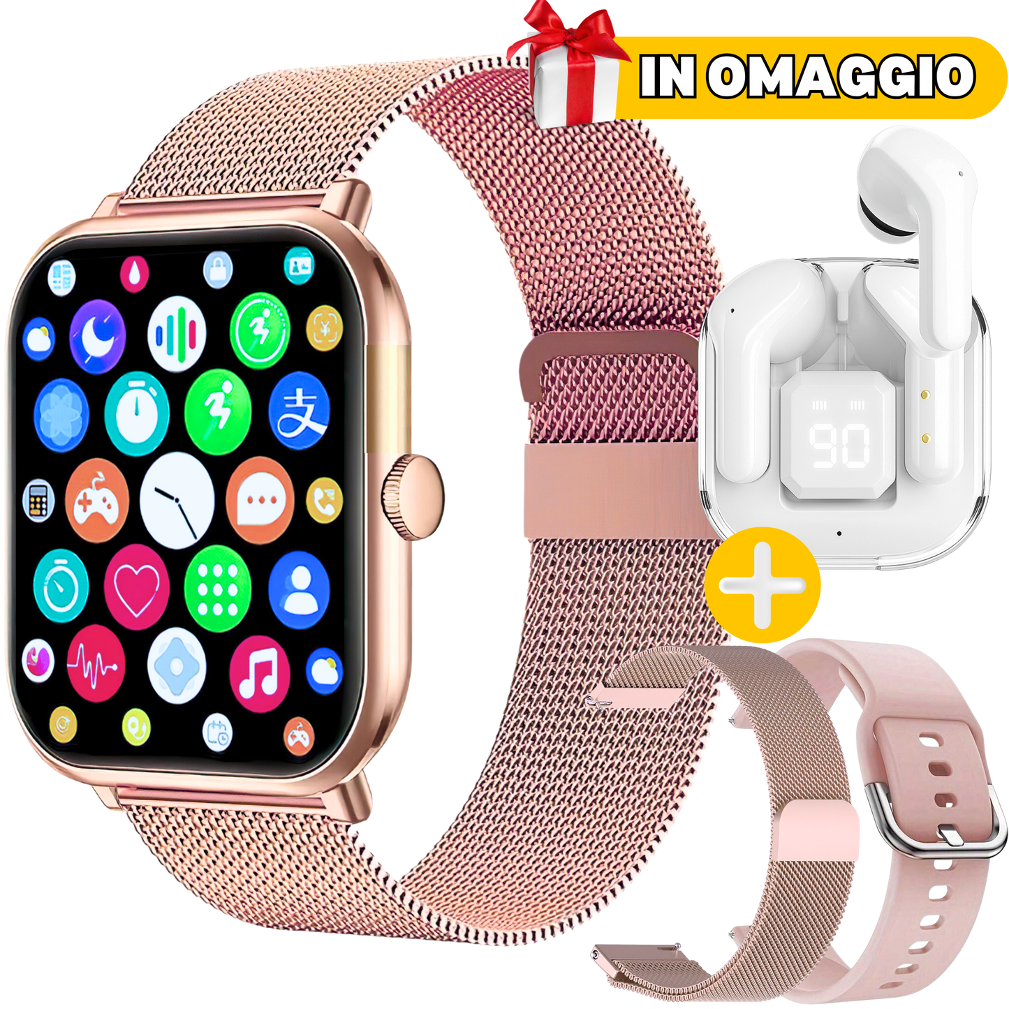 ChronosWatch GTS4 + 2 Cinturini + Cuffie Wireless IN OMAGGIO🎁
