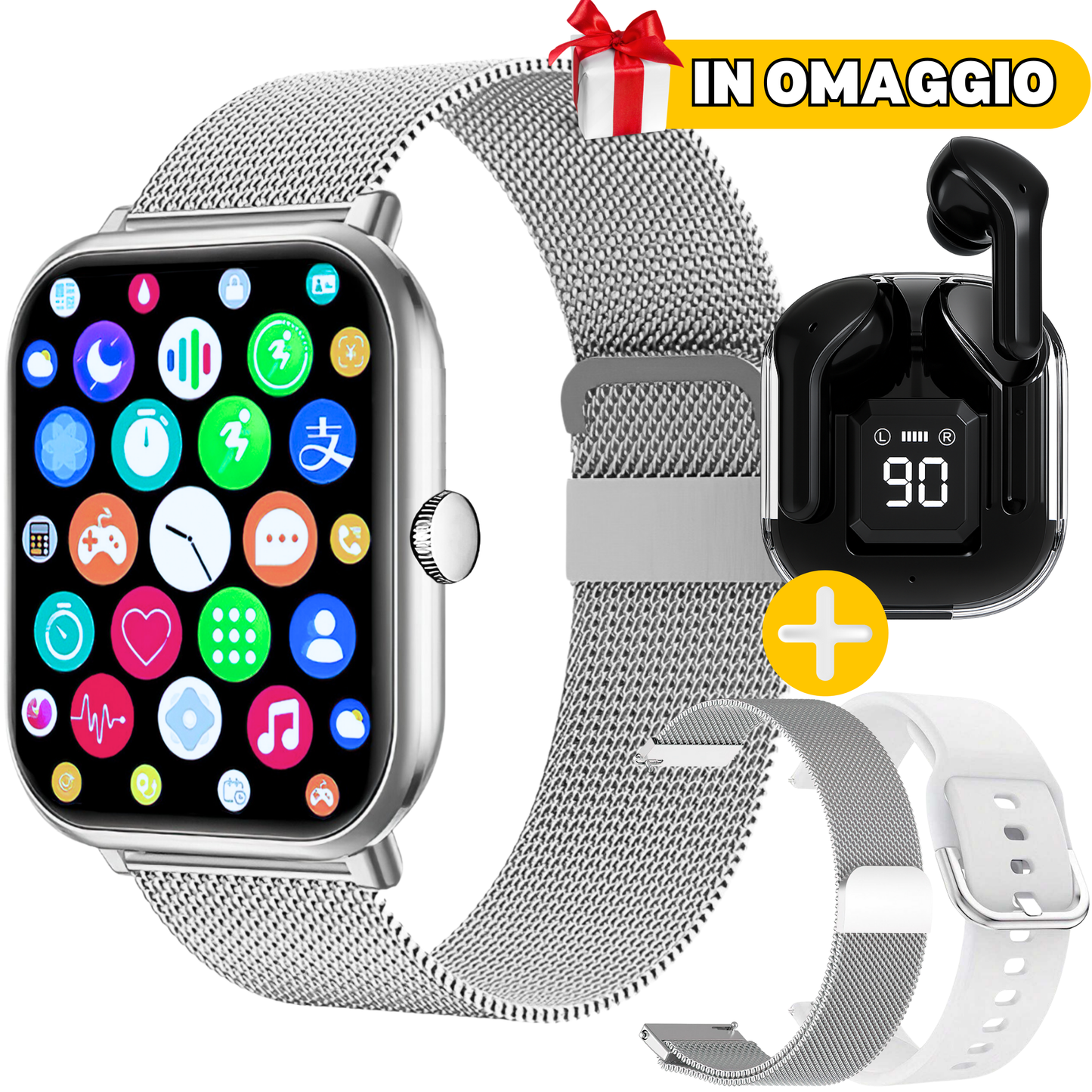 ChronosWatch GTS4 + 2 Cinturini + Cuffie Wireless IN OMAGGIO🎁