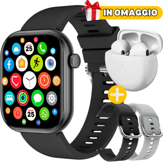 ChronosWatch GT10 + 2 Cinturini + Cuffie Wireless IN OMAGGIO🎁