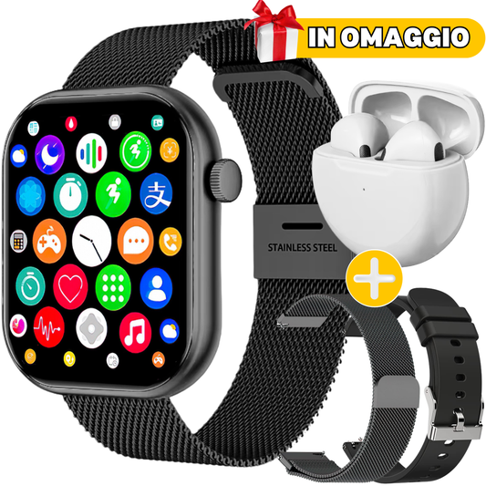 ChronosWatch GT20 + 2 Cinturini + Cuffie Wireless IN OMAGGIO🎁